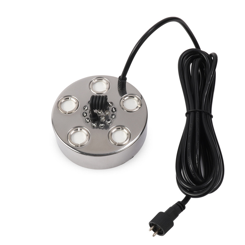 大型假山流水喷泉专用led雾化器 五头17灯 超声波5头雾化器加湿器