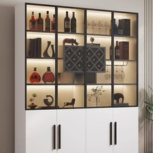新款酒柜现代简约客厅靠墙落地小型展示柜高端现做家用轻奢玻璃柜
