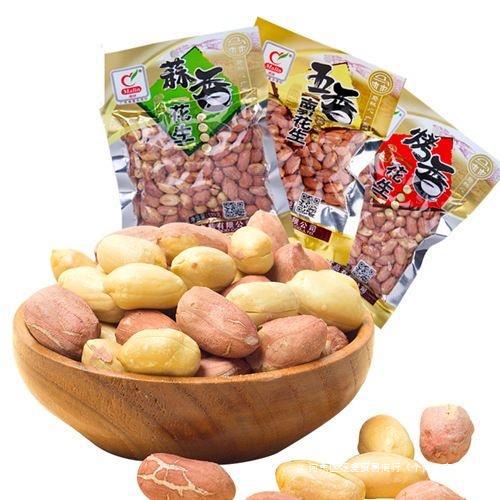 批发大袋马林130克蒜香花生烤香花生袋装休闲小零食花生仁包邮