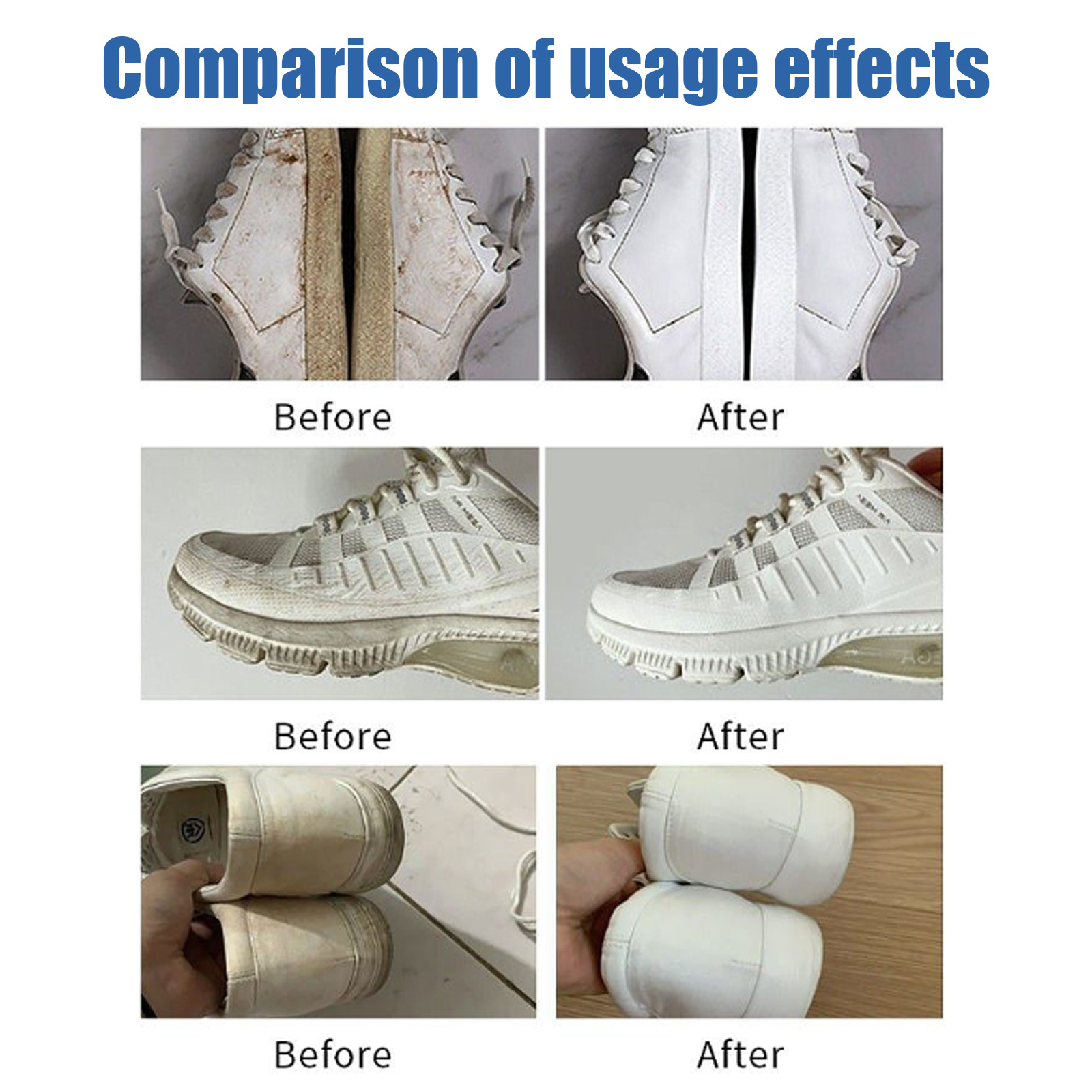 Jaysuing Multi-Purpose Decontamination Cream White Shoes Sofa Leather Cleaning Stain Yellow Edge Multi-Functional Cleaning Cream
