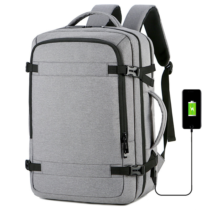 Cross-Border New Arrival Large Capacity Men's Backpack Outdoor Travel Travel Oxford Cloth Multifunctional USB Computer Backpack