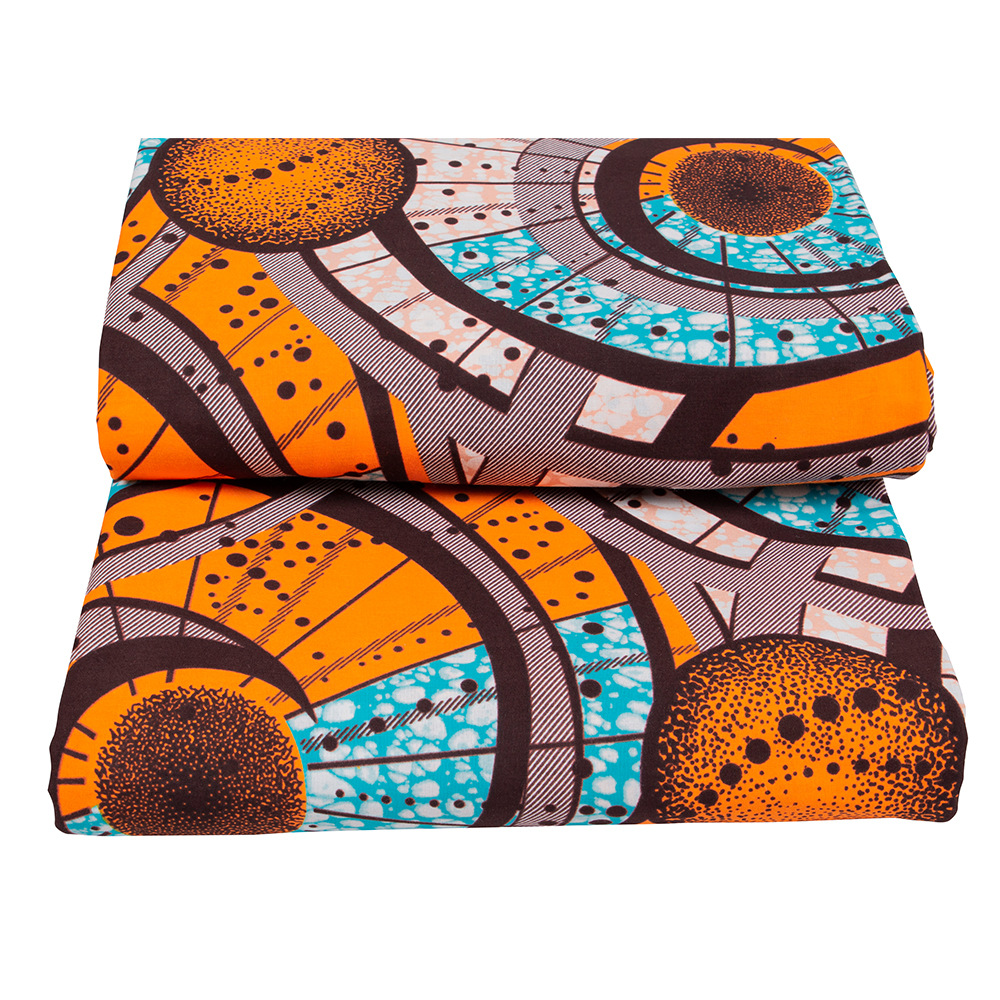 African Ethnic Batik Printing Fabric Cotton Cerecloth Duplex Printing Imitation Cerecloth Material Supply Foreign Trade