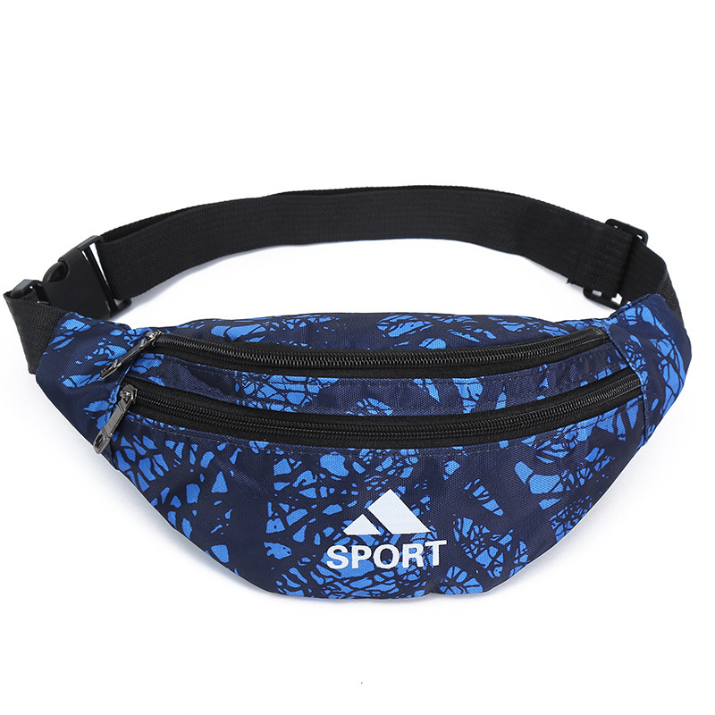 Casual Sports Men Waist Bag Outdoor Running Mobile Phone Coin Purse Belt Bag Semicircle Camouflage Multifunction Coin Purse Wholesale