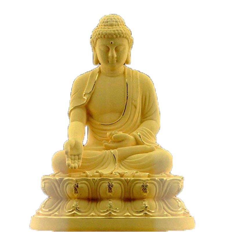 绒沙金生肖狗年本命佛阿弥陀佛车上摆件佛像保平安汽车载摆件