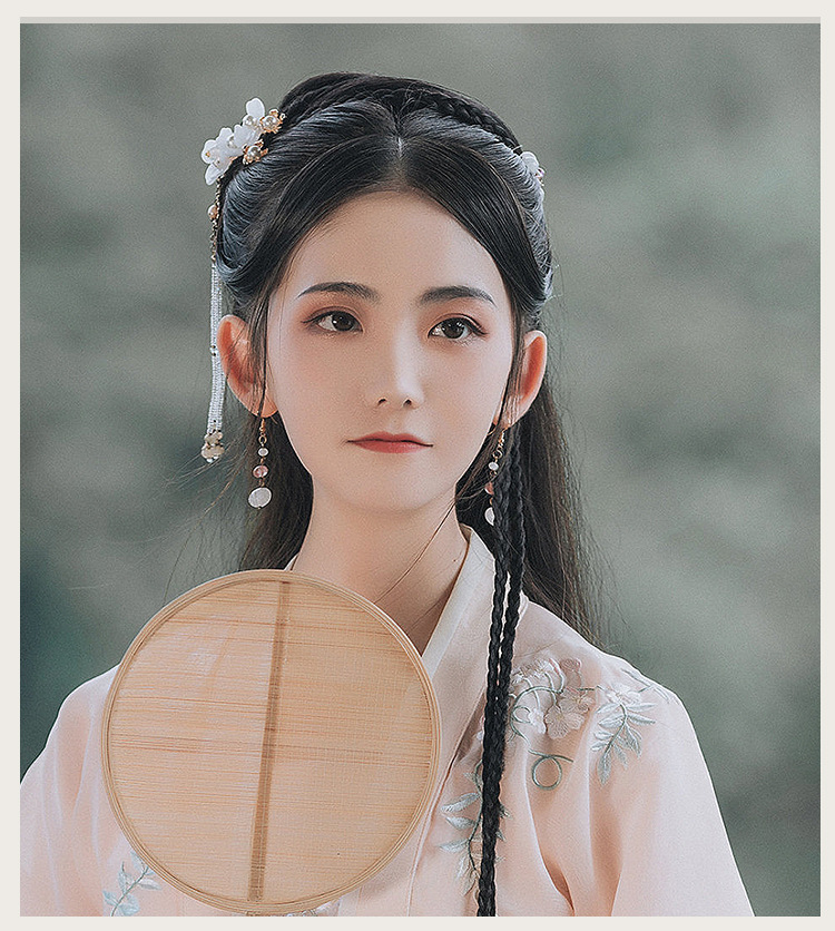 古装假发辫子麻花辫头发造型影楼儿童女长编发汉服古风发型