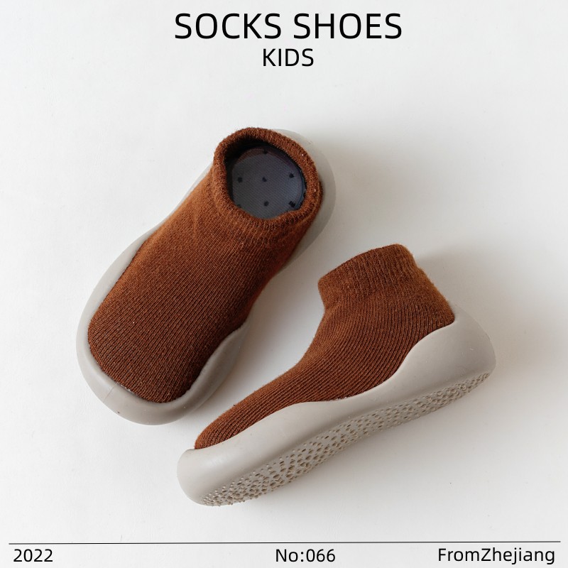 Children's Floor Socks Spring New Cartoon Cotton Baby Non-Slip Floor Socks Cool-Proof Soft Rubber Sole Baby Toddler Shoes