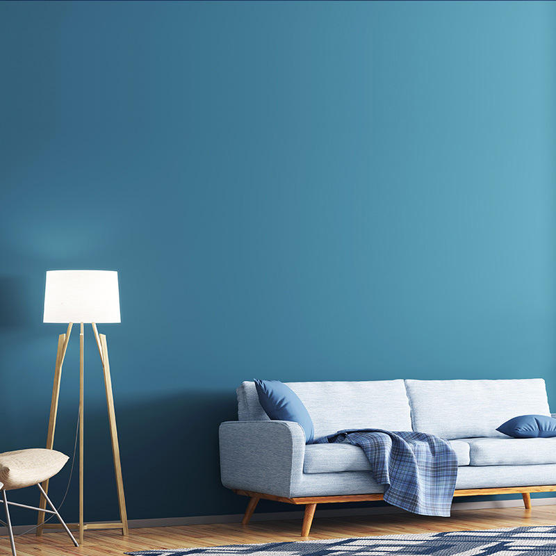 北欧复古简约素色墙布无缝全屋墨绿灰蓝色卧室客厅电视背景墙壁布