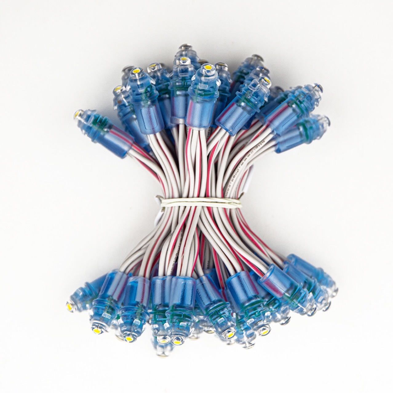 12v 9mm工程款晶元芯片户外防雨led发光字穿孔灯外露灯串 led灯串