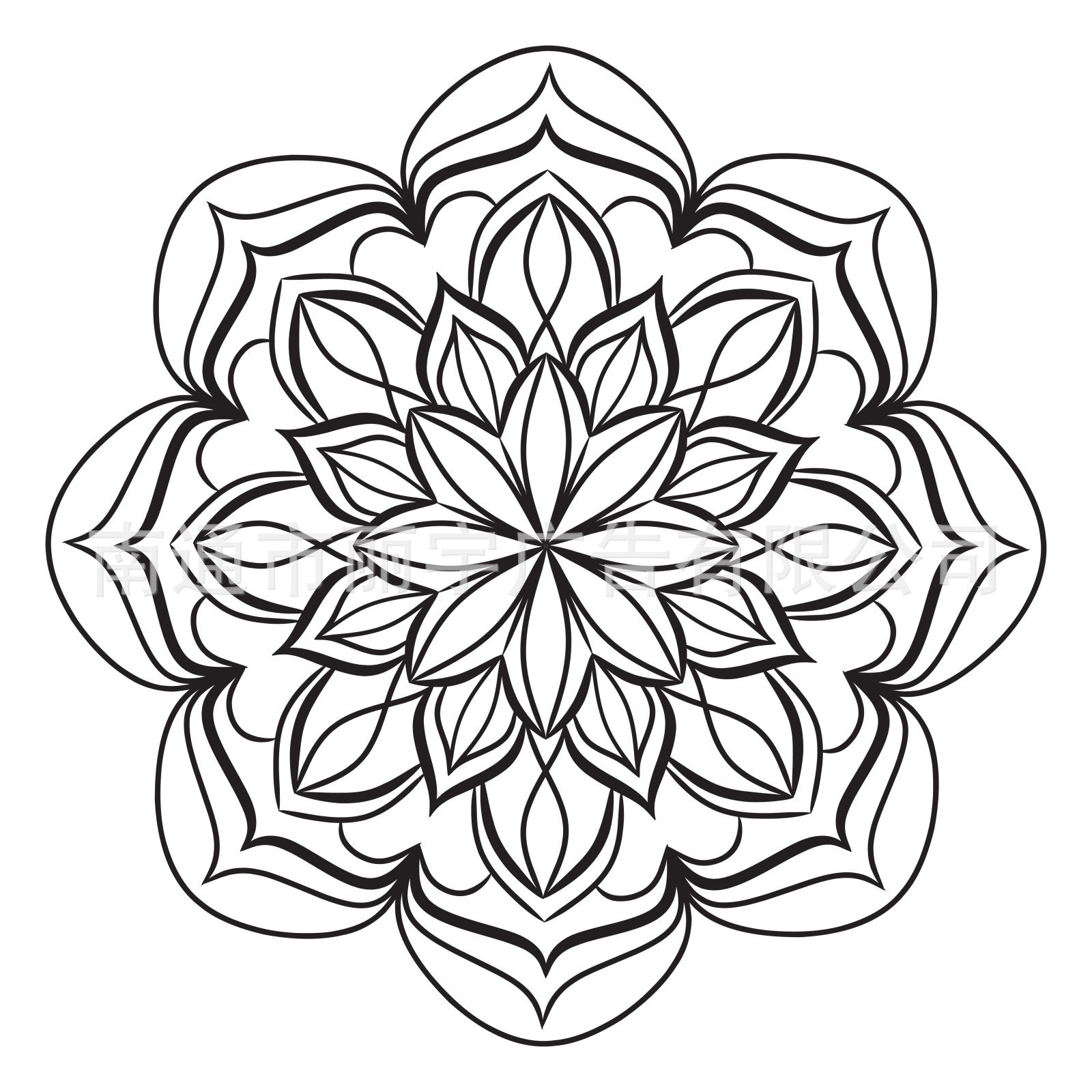 莲花瑜伽图案 自粘可移除pvc墙贴 家居装饰客厅卧室 瑜伽馆 贴纸