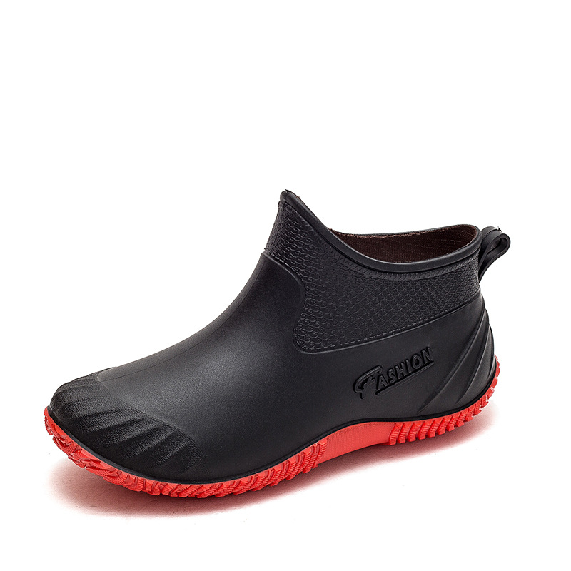 2023 New Casual Women's Low-Cut Rain Boots Comfortable and Non-Slip Wear-Resistant Breathable Outer Wear Hiking PVC Water Shoes Wholesale