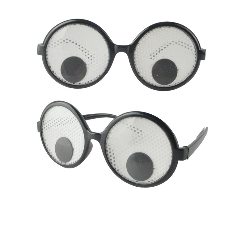 万圣节愚人搞怪搞笑整蛊恶搞掉眼球弹眼珠玩具弹簧眼镜整人道具