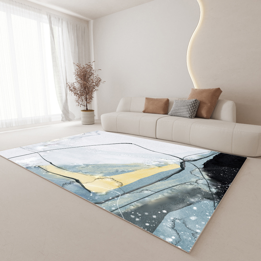 ins高端客厅地毯 北欧轻奢抽象沙发地垫 现代简约家用茶几毯