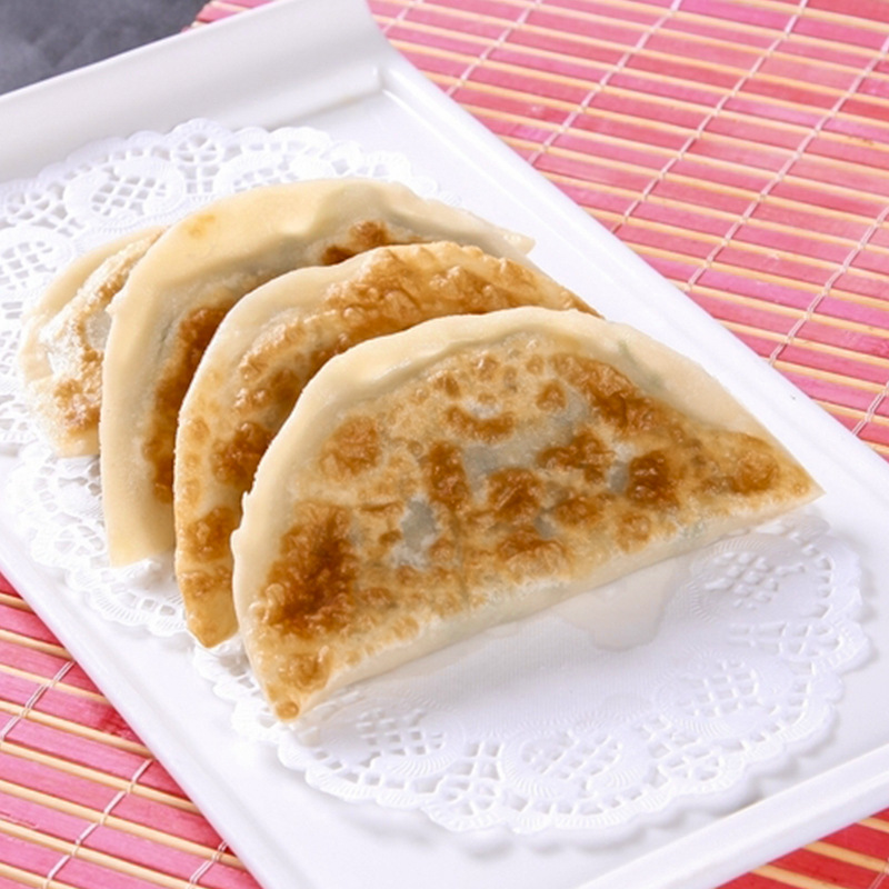 韭菜盒子半成品速冻商用加热即食鸡蛋韭菜饺子饼菜角12个早餐饼