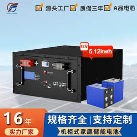 48V100Ah机架式家庭储能电池厂家定制5kwh10kwh基站磷酸铁锂储能