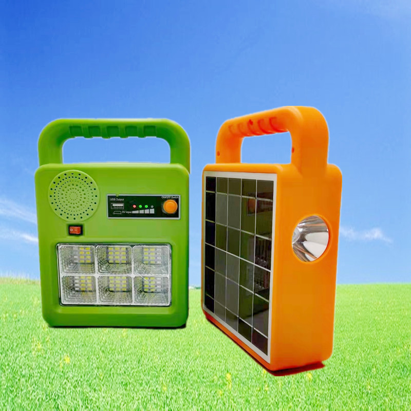 太阳能手提灯多功能蓝牙音箱充电灯led野营灯应急灯家庭照明系统
