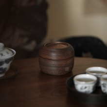 2ts奇竹斋|老楠竹茶叶罐 迷你密封防潮中式茶叶储存茶仓香粉罐茶