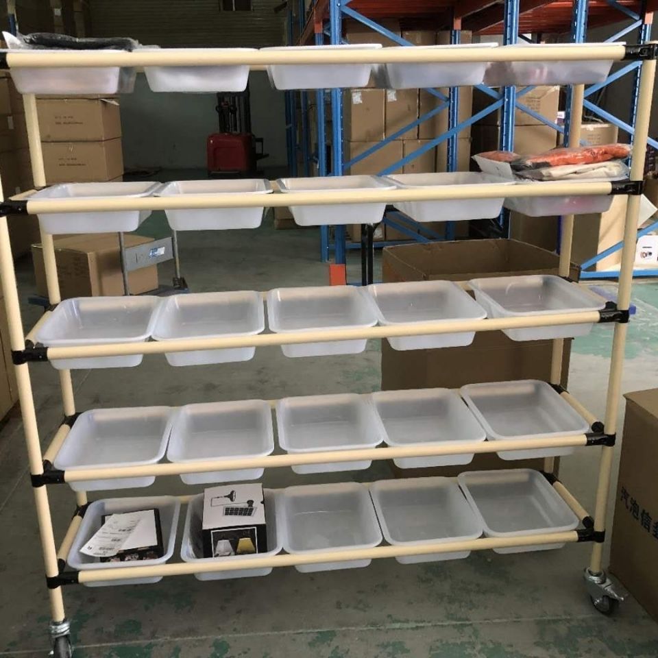 电商货架物流台车快递仓库配货车分拣车拣选车斜面拣货车分检货车