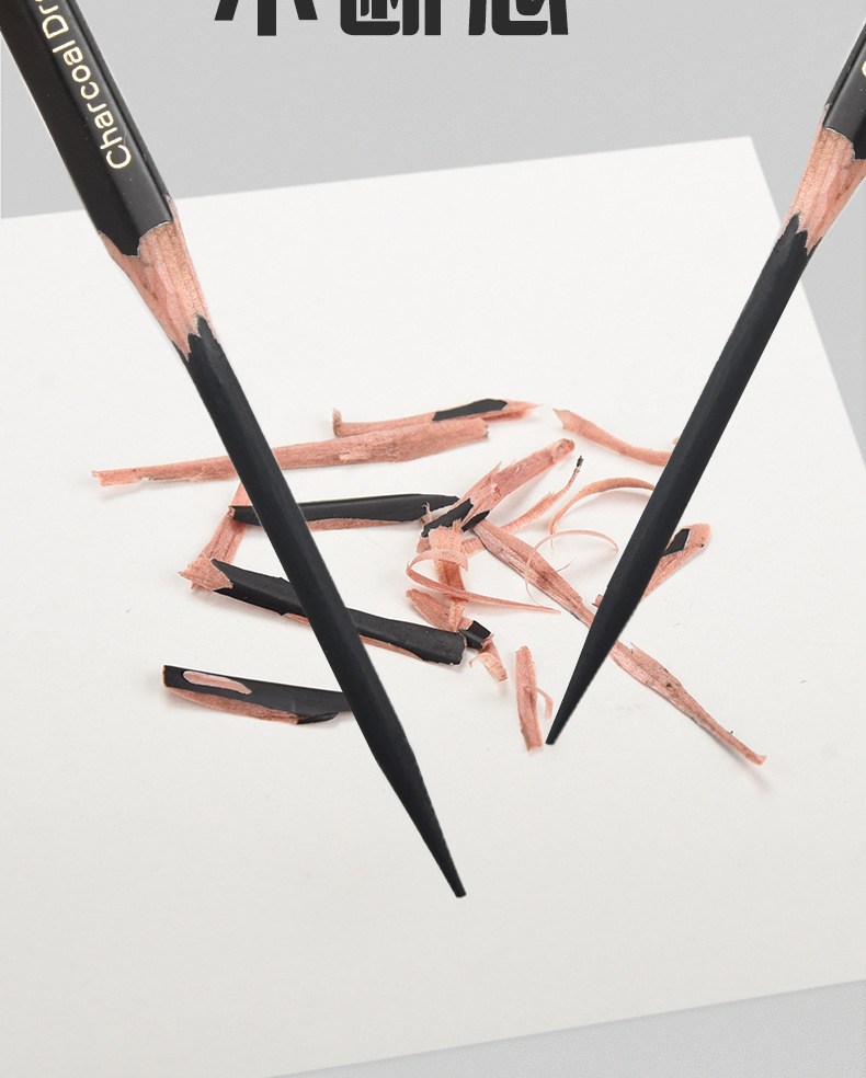 尼奥尼炭笔nyoni软性专业速写软碳笔美术生专用特软铅笔素描炭笔