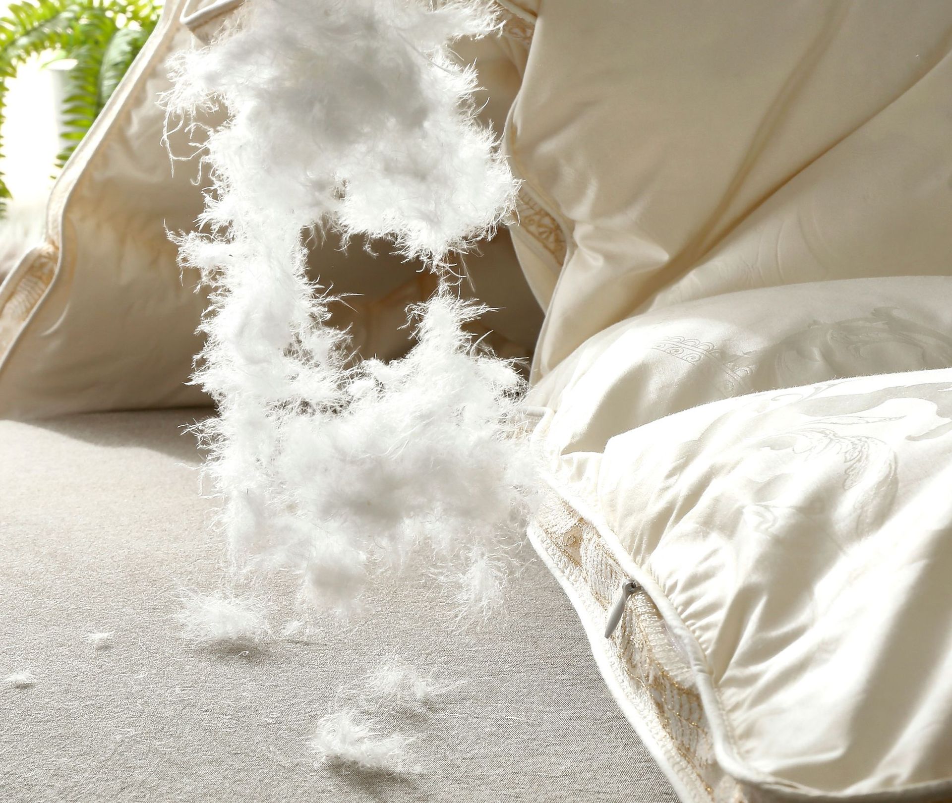 hu顶奢鹅绒被!160支进口匈牙利95白鹅绒地暖被冬被 高端羽绒被子