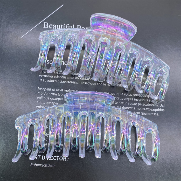 Korean-Style Large Electroplated Butterfly Keel Grip Washbasin Hair Hair Clip Adult Back Head Big Hairpin Shark