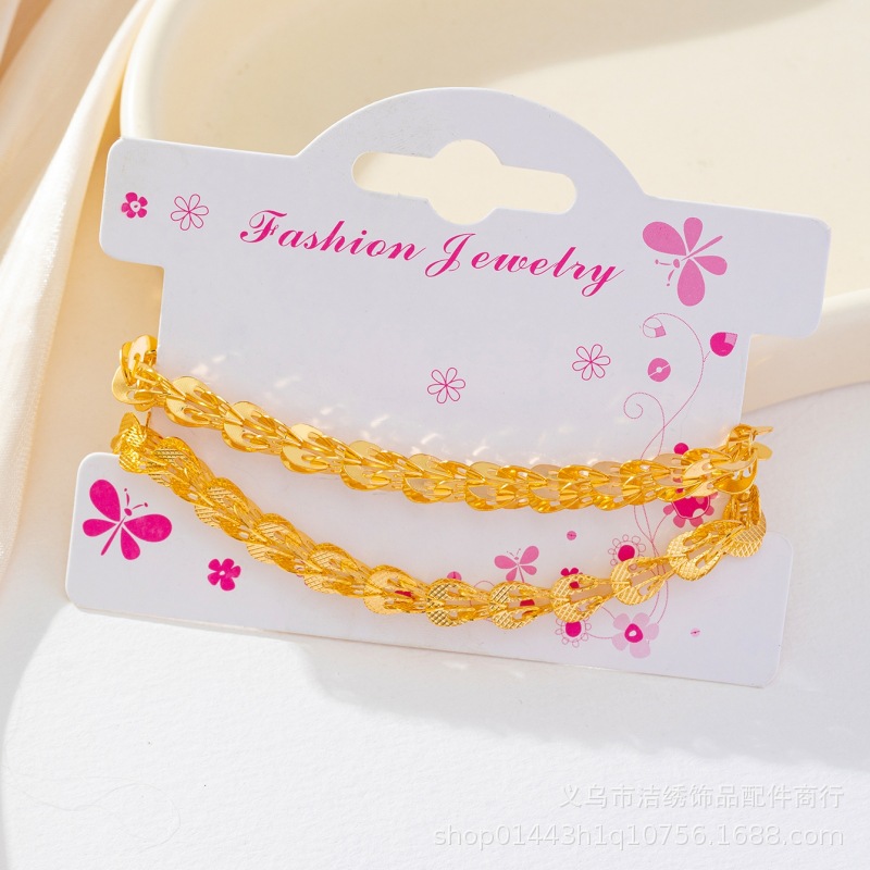 Factory Supply Light Luxury Minority Design Golden 6.0 Phoenix Tail Bracelet DIY Handmade Jewelry Chain Necklace Wholesale