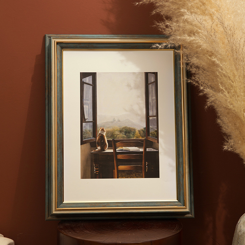 制作婚纱照相框放大挂墙卧室结婚照片大尺寸冲印洗照片全家福装框