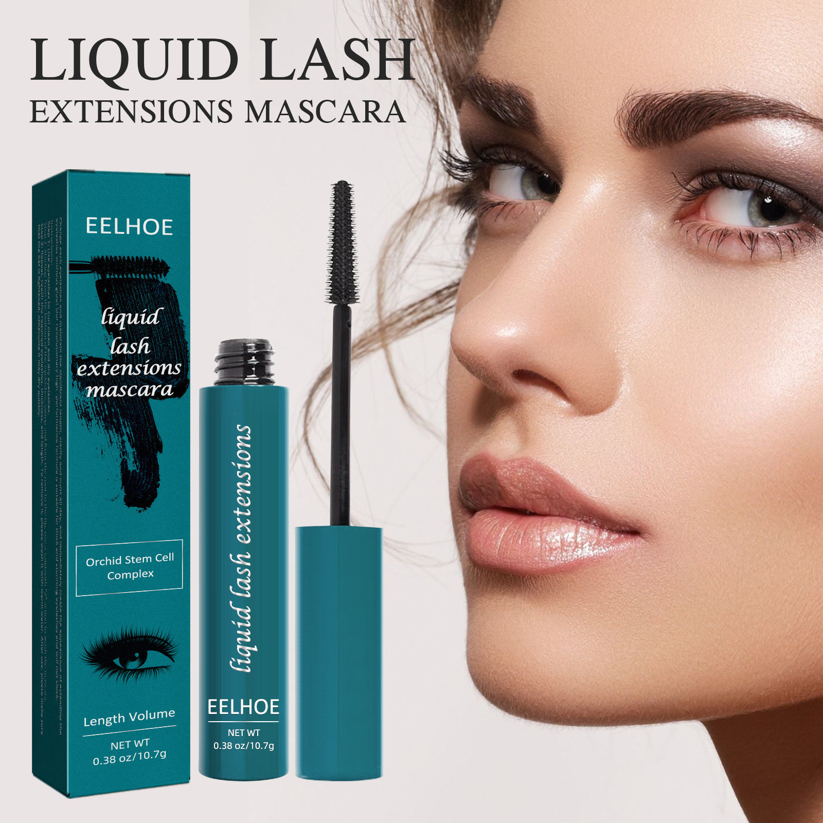 Eelhoe Mascara Smear-Proof Makeup Not Smudge Eyelash Natural Beautiful Curling Moisturizing Mascara