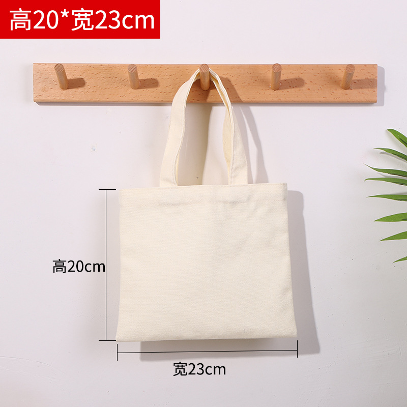 Spot Canvas Bag Wholesale Blank Portable Cotton Bag Printed Advertising Student Gift Shopping Bag Printed Logo Canvas Bag