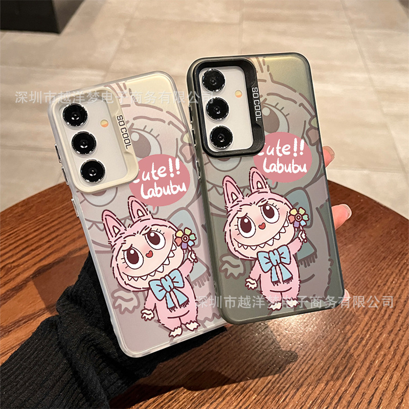 卡通风格适用于三星A56彩银壳A54 A55/A36 A35手机壳A34 A26/A25