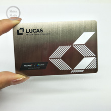 不锈钢拉丝镂空金属名片可印刷内容金属CUID智能感应卡批发