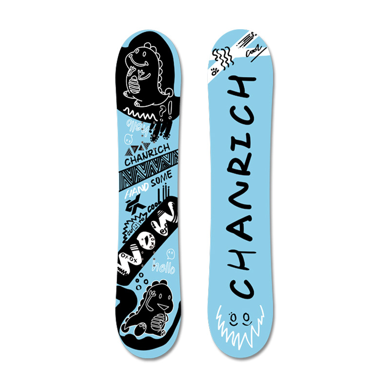 儿童单板滑雪板青少年全地域平花滑板雪靴固定板新款全能滑雪装备