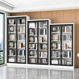 办公室移门文件柜铁皮书柜推拉玻璃门储物柜财务凭证柜资料收纳柜