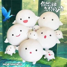 宫崎骏电影你想活出怎样的人生周边玩偶哇啦哇啦抱枕毛绒玩具公仔