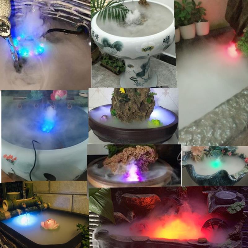 超声波造雾器盆景雾化加湿器鱼缸喷雾器假山水池喷雾器大雾量包邮