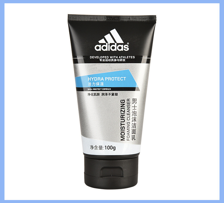 阿迪达斯男士洗面奶100g清洁炭爽洁面乳学生