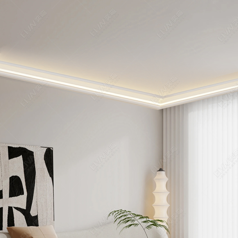 发光石膏线装饰线条灯led明装天花板顶角线型灯不吊顶铝合金灯槽