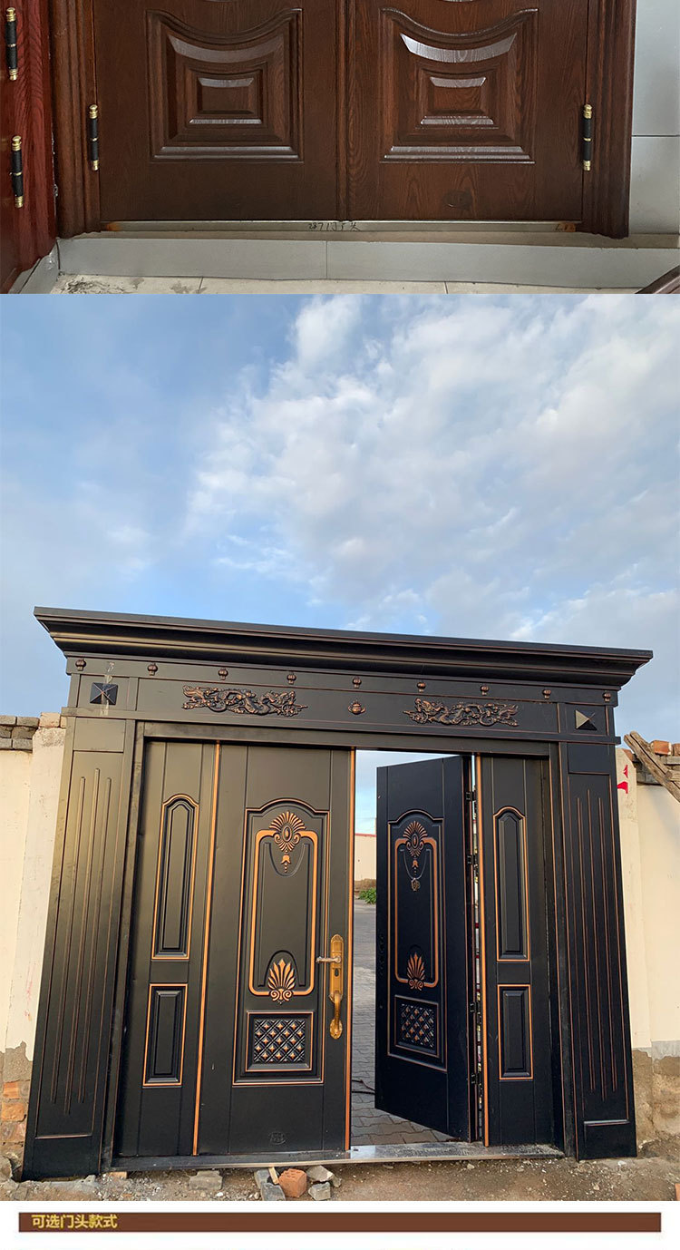 锌合金门别墅大门豪华拼接别墅大门实力品牌非标门精品厂家直供