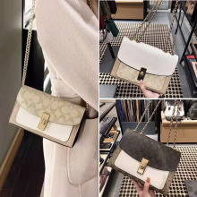 新款拼色链条翻盖女包Lane Shoulder2174单肩斜挎包8207 1539