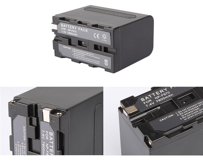 适用索尼np-f970数码相机电池解码电池摄像机录像机补光灯监视器
