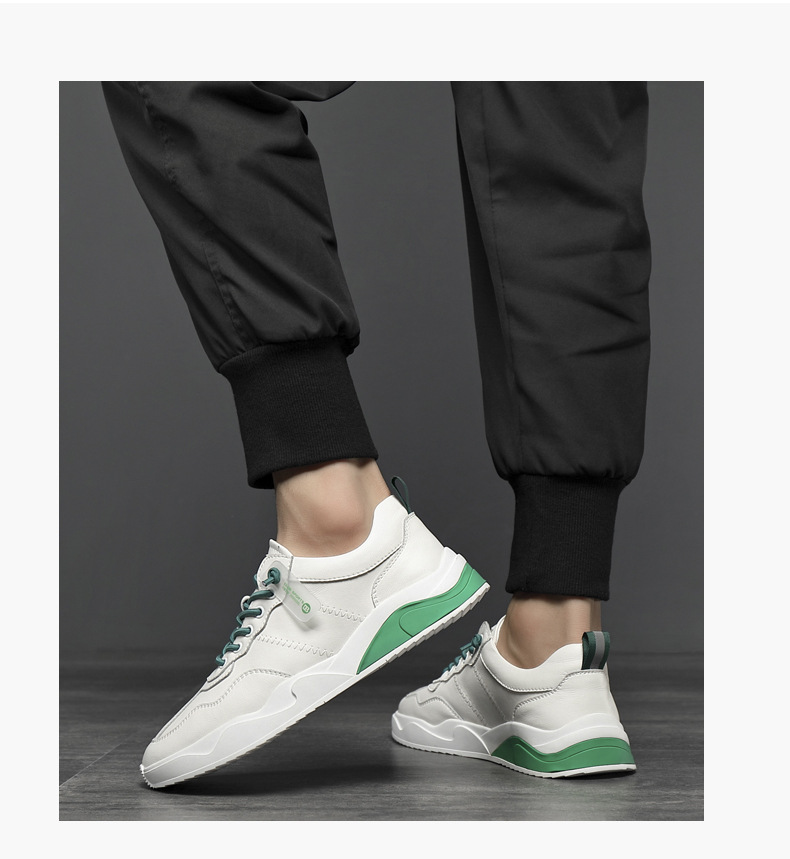 2021秋季新款小白鞋男欧洲站潮流板鞋子运动男鞋流行男士一脚蹬