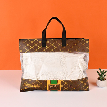 无纺布袋子家纺拉链手提袋透明四件套棉被被子包装收纳防尘袋批发