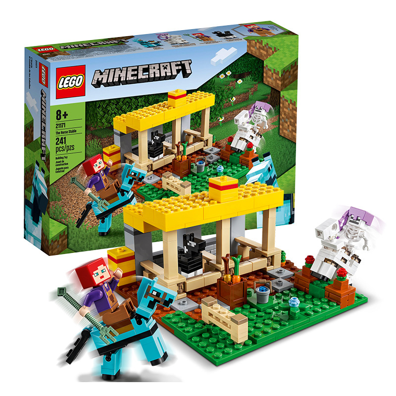 lego 乐高新品我的世界 21170猪猪房屋拼搭积木儿童玩具男女孩