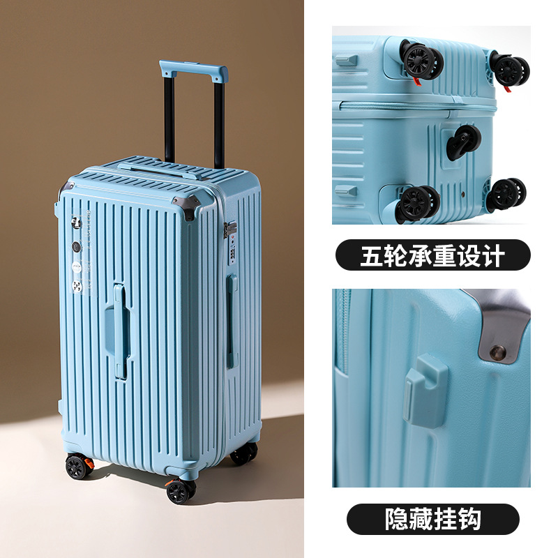 Charging Multi-Function Trolley Case Large Capacity 28-Inch Luggage Female Shock Absorber Brake Universal Wheel Password Travel Suitcase