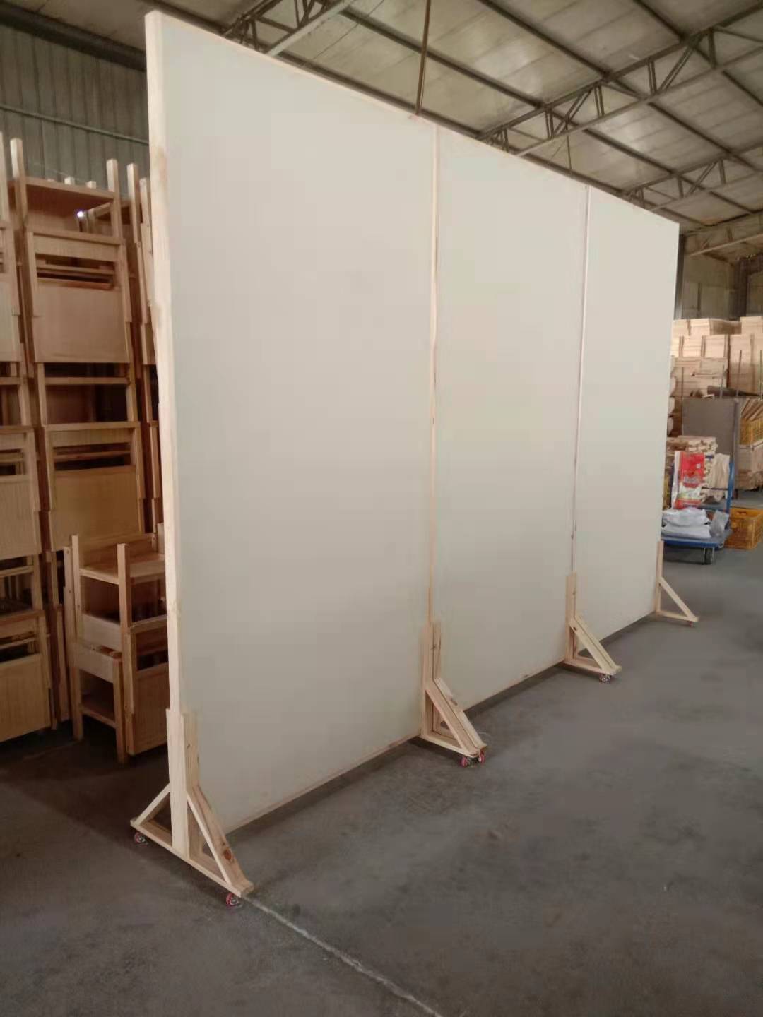 美术馆画展专业两面木质展板美术作品展示架可移动书画摄影字画展