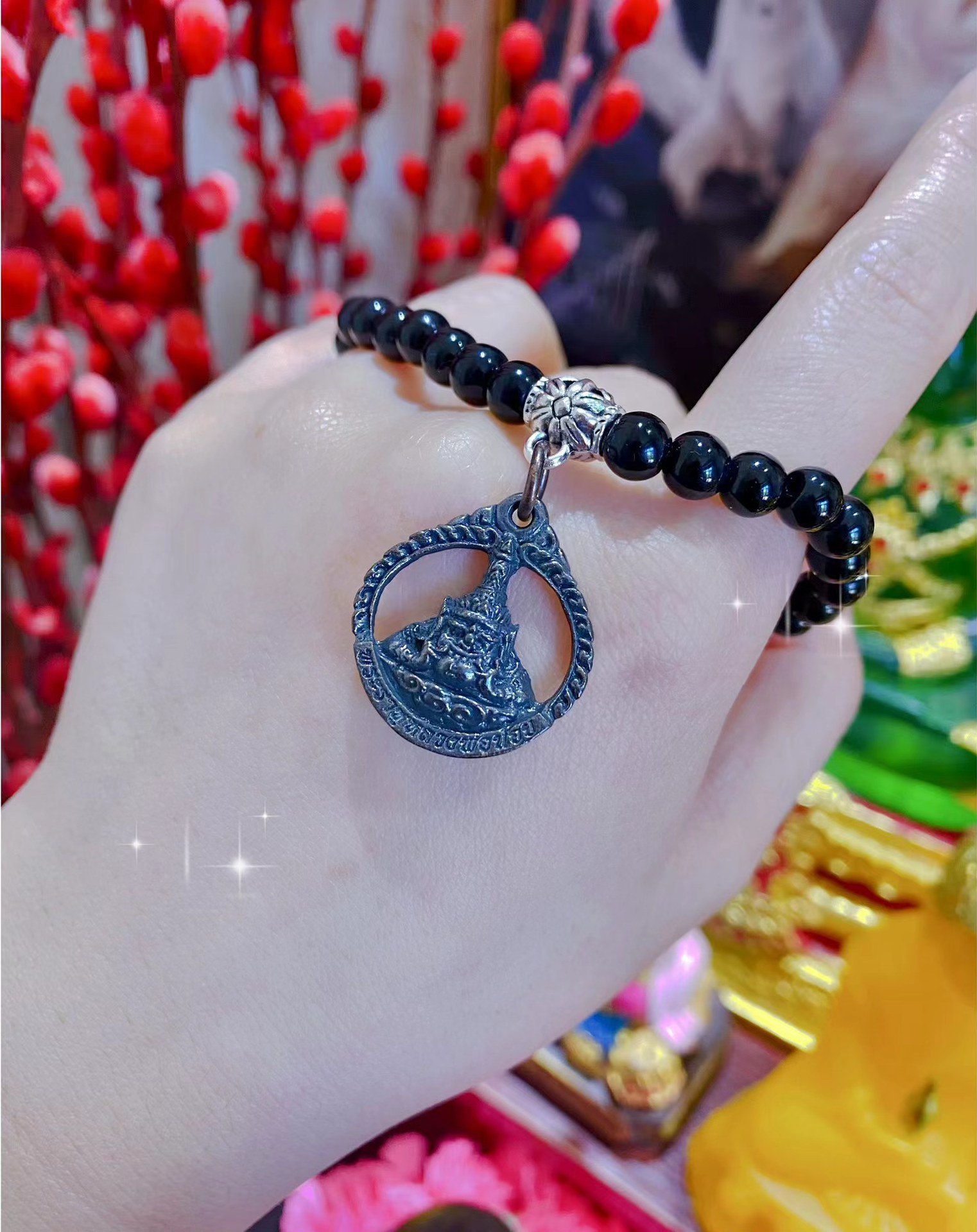 泰国佛牌正品 拉胡庙 拉胡手链 佛饰吊牌-阿里巴巴