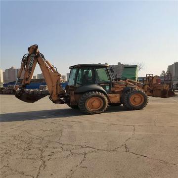 美国凯斯两头忙 凯斯695挖掘装载机_现场试机