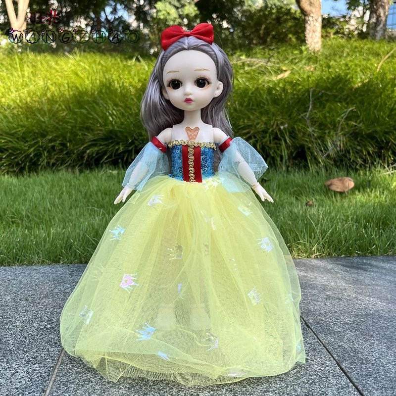 30cm唱歌讲故事diy旺兆芭比娃娃创意婚纱裙女孩礼物儿童玩具批发