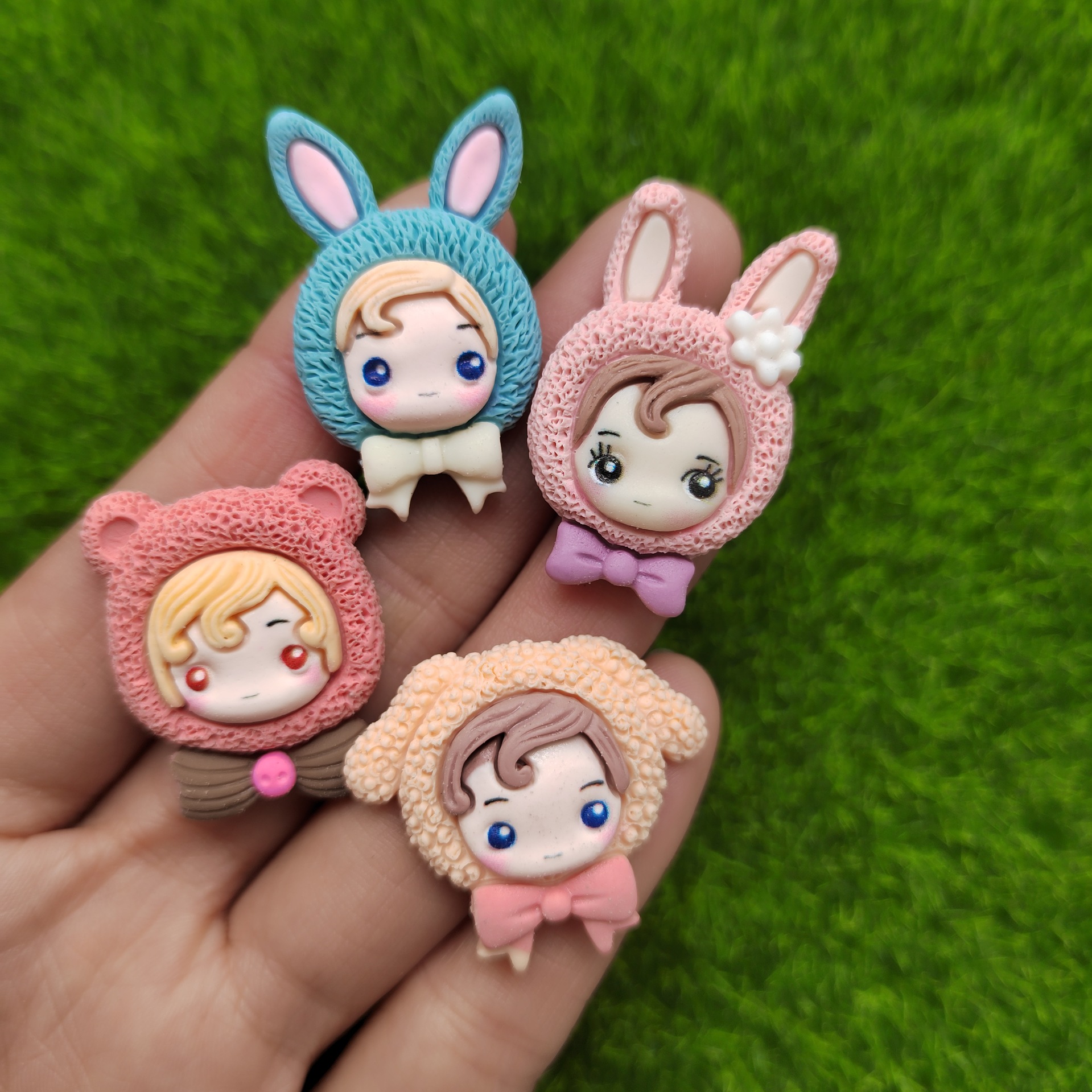 新款卡通动漫树脂片女孩diy手工卡通发夹发饰配饰材料-阿里巴巴