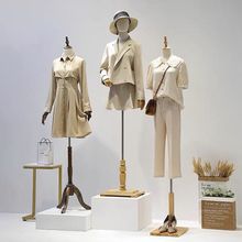 服装店模特道具女半身人体婚纱展示架女装橱窗全身假人台模特架子