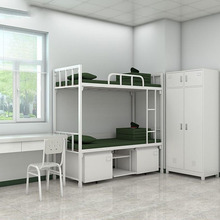 14款制式上下铺双层床内务柜宿舍带锁储物柜营具单人床学习桌椅